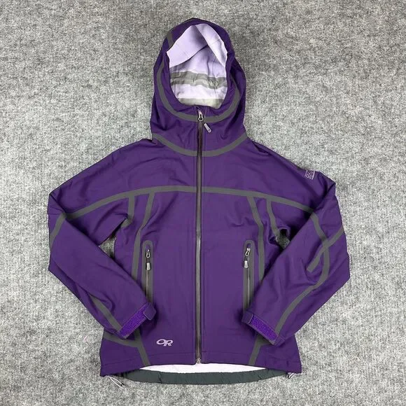 Outdoor Research Jacket Women XS Purple Mithril Ventia Waterproof Softshell - Picture 1 of 15